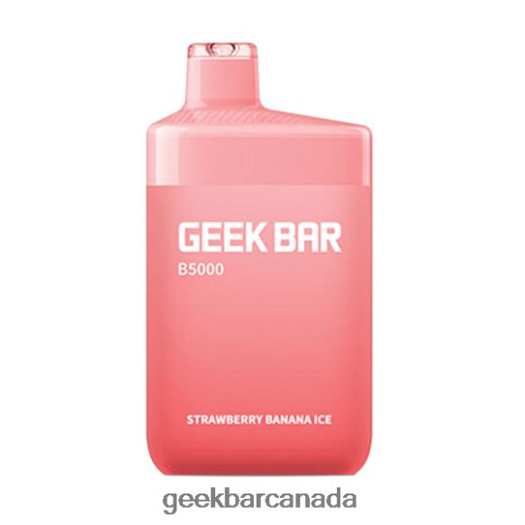 Geek Bar B5000 Disposable - Geek Bar Ottawa T2PT4434 Strawberry Banana Ice