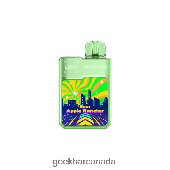 Geek Bar Digiflavor Lush Disposable Vape - Geek Bar Ottawa T2PT4424 Sour Apple Rancher