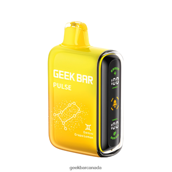 Geek Bar Pulse 15K Disposable Vape - Geek Bar Vape Canada T2PT4450 Gemini Grape Lemon